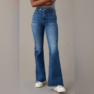 American Eagle Outfitters size 4 Blue Flare Jeans